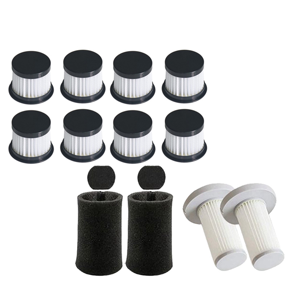10Pcs Dust Mite Filters with 2Set Handheld Vacuum Cleaner Hepa Filter Sponge Filter Kit,for Deerma CM400 DX700