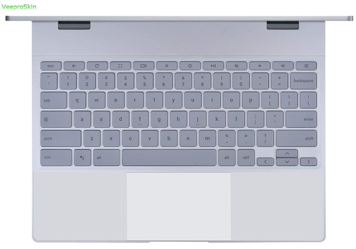 【happy one】For Google 12.3" Touch-Screen Chromebook(2017 Released) Keyboard Skin Layout Ultra Thin Clear Keyboard Cover. 
