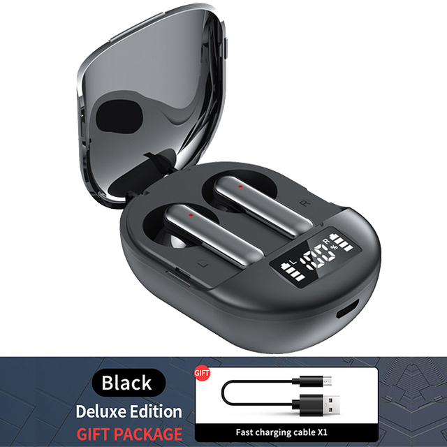 INNOVAT® Air buds K40 Bluetooth Earphones Digital Display Headset Noise Cancelling Earbuds With Microphone High Fidelity Stereo Sound Headphones. 