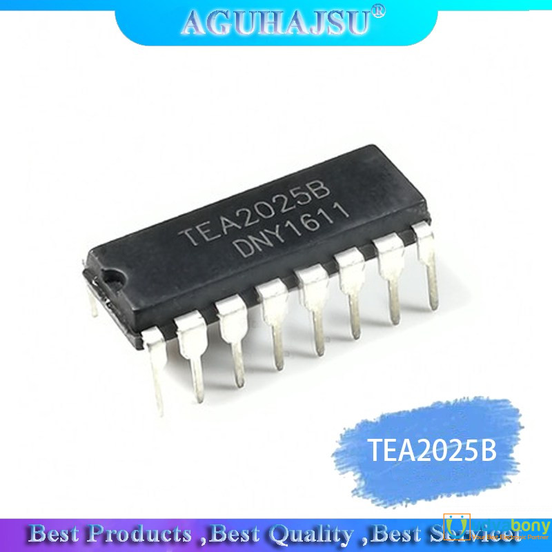 2Pcs TEA2025 TEA2025B TEA2025 2025 DIP16 Audio Amplifiers IC