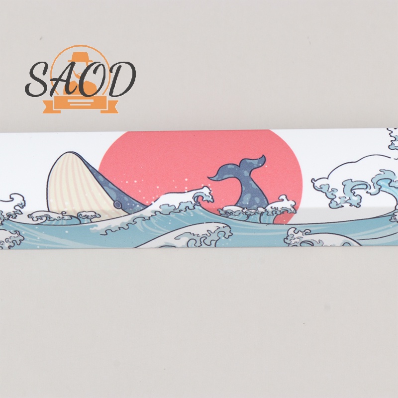 SAOD 2Pcs Coral Sea Keycaps PBT Five Sides Dye-Subbed Spacebar 6.25U OEM Profile Space Bar Keycap For DIY Mechanical Keyboard NEW. 