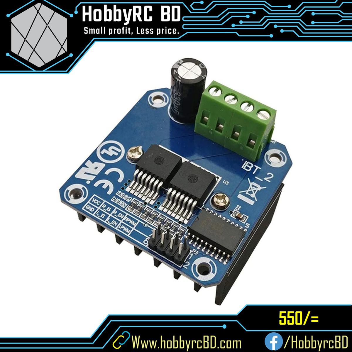 BTS7960 43A H-bridge High-power Motor Driver Module