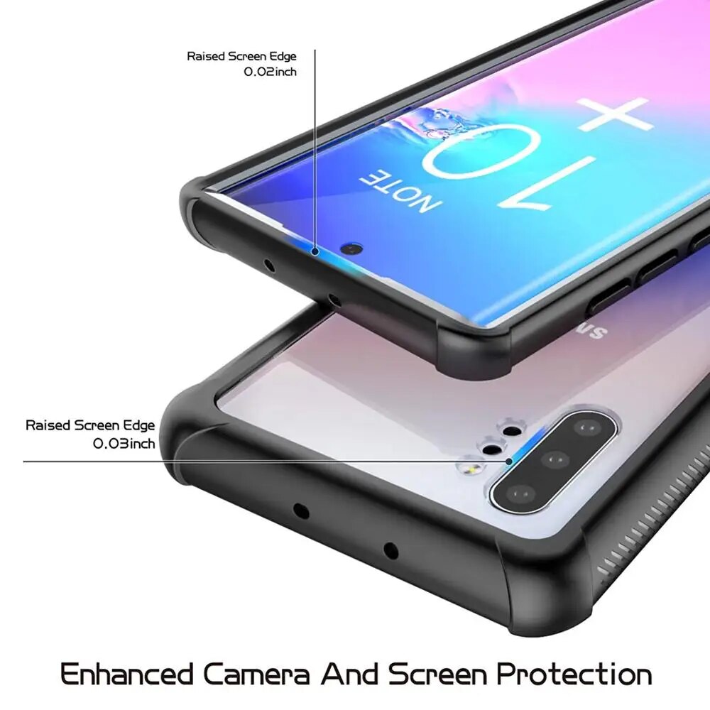 360 Degree Case For Samsung Galaxy Note 10 Plus S20 Plus Ultra Note 10 Pro Coque Screen Protector Shockproof Rugged Cover.