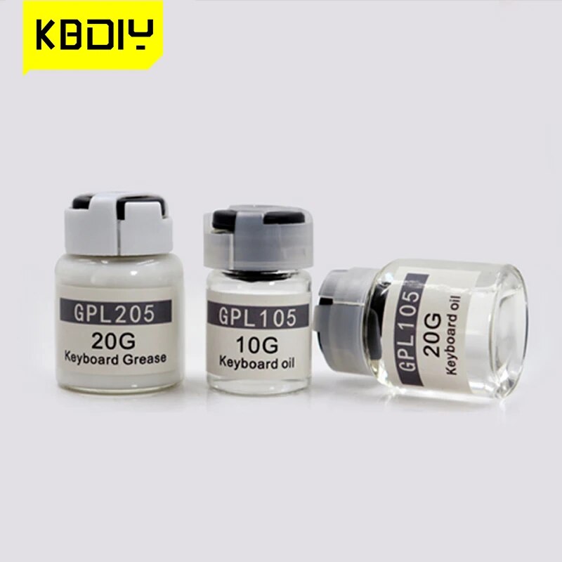 KBDiy Switches Lube Grease Oil GPL105/205 DIY Mechanical Keyboard Keycaps Switch Stabilizer Lubricant For GK61 Anne Pro 2 TM680. 
