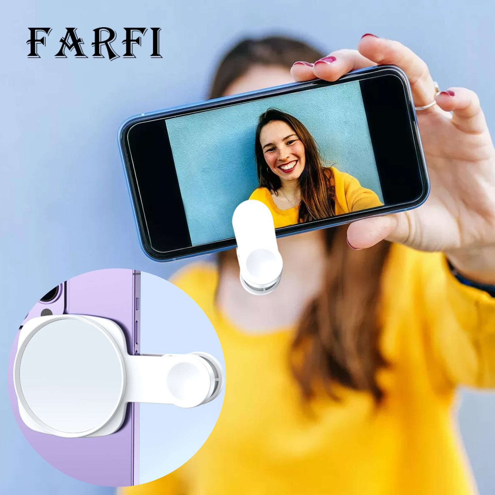 Rear Camera Selfie Mirror Portable Selfie Mirror for Smartphone Camera Clear Reflection Anti-slip Lightweight Adjustable Clip Kit for Perfect Selfies Ideal for Mobile Phone Selfie Mirror. 