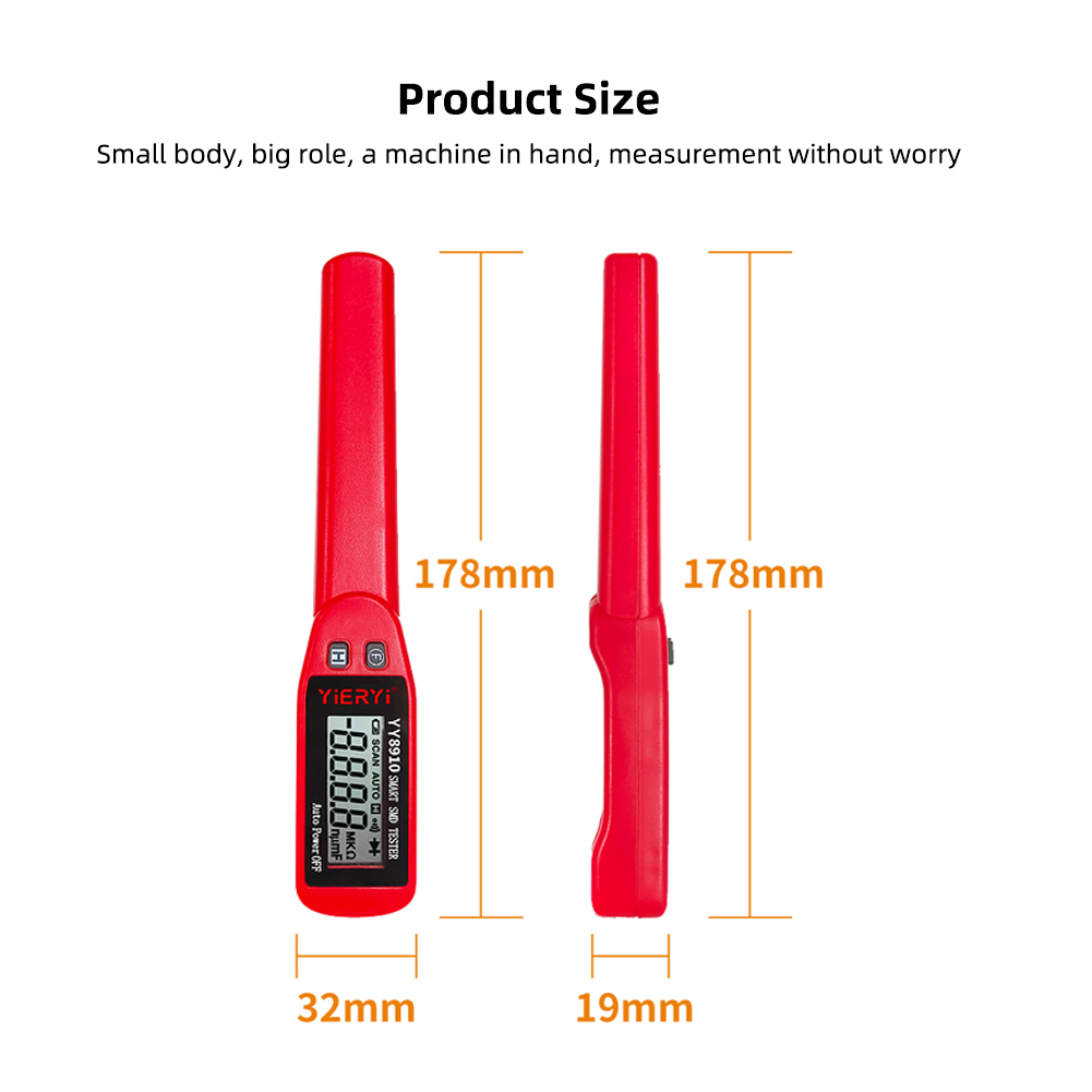 Yieryi Smart SMD Tester Electrical Multimeter Resistance Capacitance Continuity Diode Test Meter SMD Component Tester. 