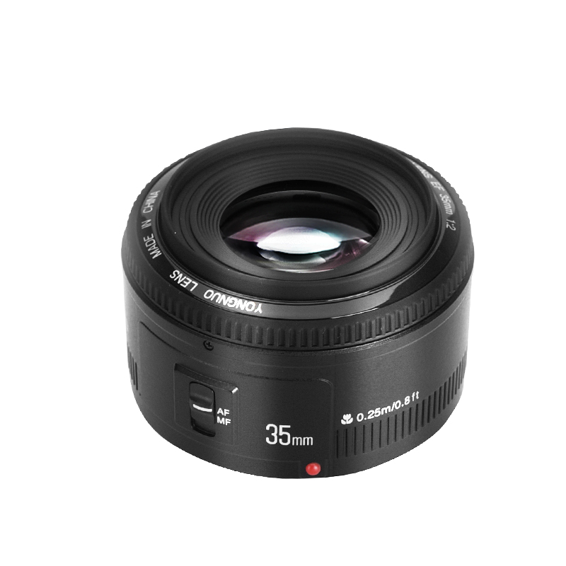 Yongnuo YN35mm lense 35mm F2 Auto Focus lens For Canon 450D 550D 650D 1100D 5D mark III 700D 600D 70D 60D 6D EF Mount EOS Camera. 