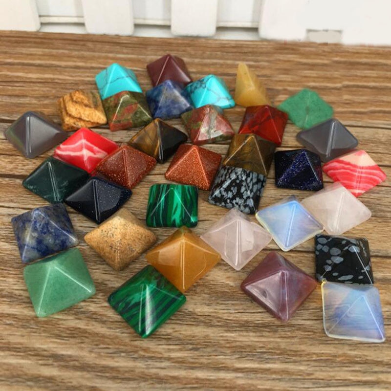 【Hannah Martin Store】Set of 7 Chakra Stone Set Crystal Healing Chakra Random Color Crafts. 