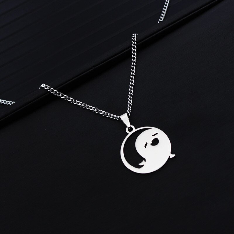 Genshin Impact Titanium Pendant Necklaces Element Pyro Hydro Anemo Electro Dengro Cyro Geo Hutao Boo Jewelry for Players Fans. 