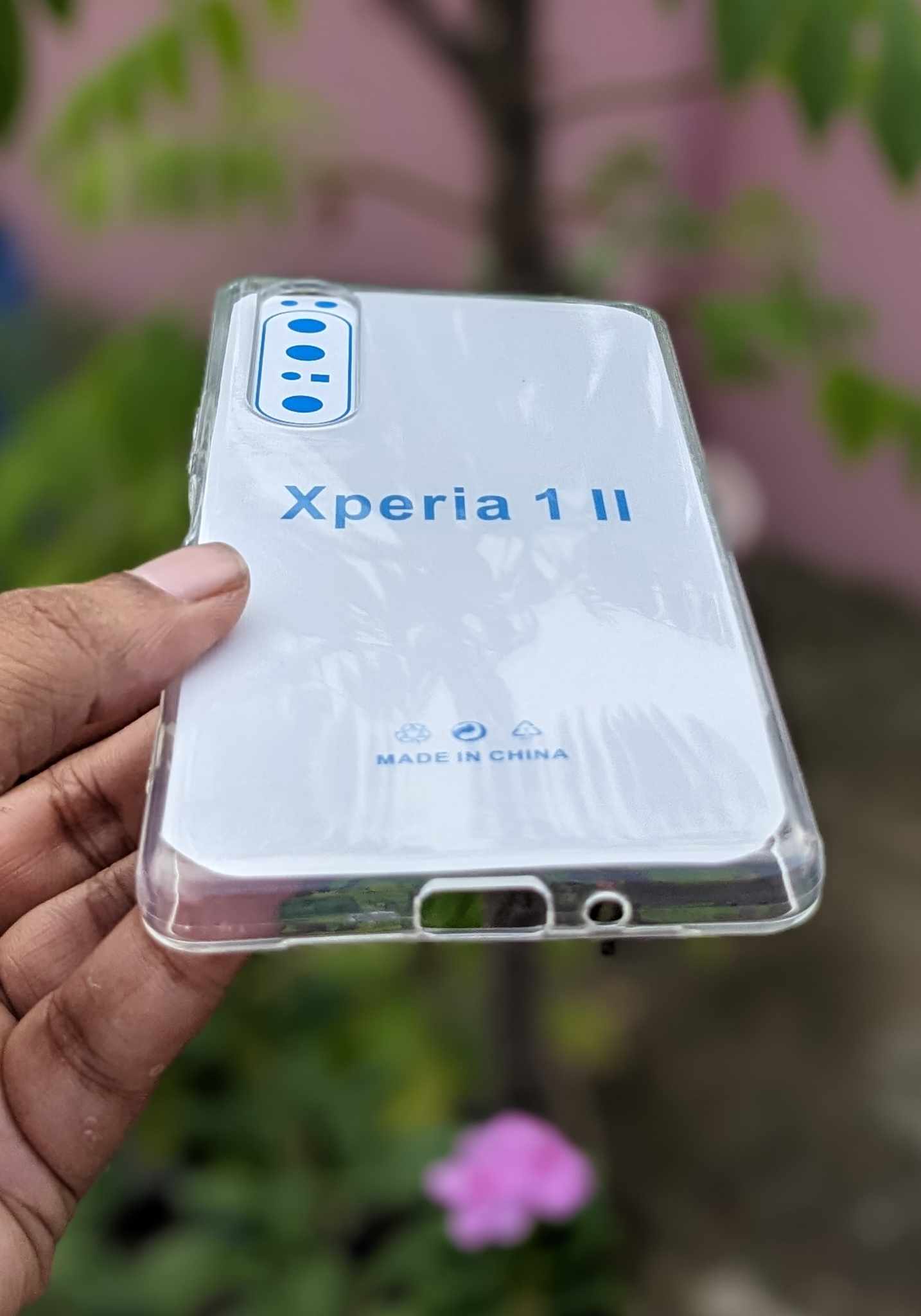 For Sony Xperia 1 Mark 2 shockproof Transparent liquid Cristal clear long time useable soft premium protective back case. 