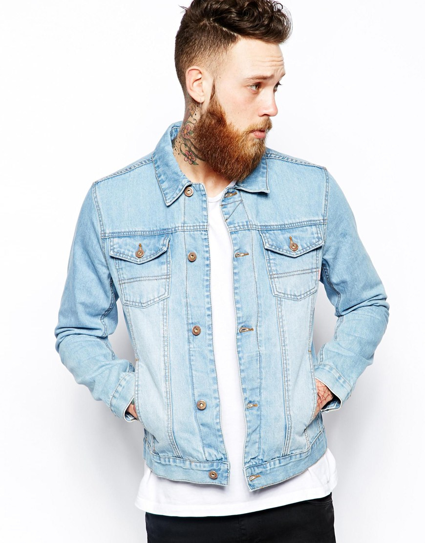 light blue jean jacket men