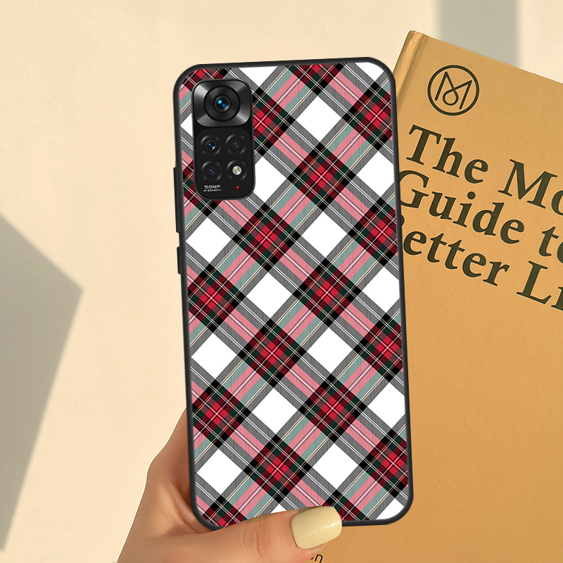 Clan Stewart Dress Tartan Plaid Pattern Case For Xiaomi Redmi 12C 10A 10C 9C Note 12 Pro 11 Pro 10 Pro 9 8 Pro 10S 11S 12S Cover. 