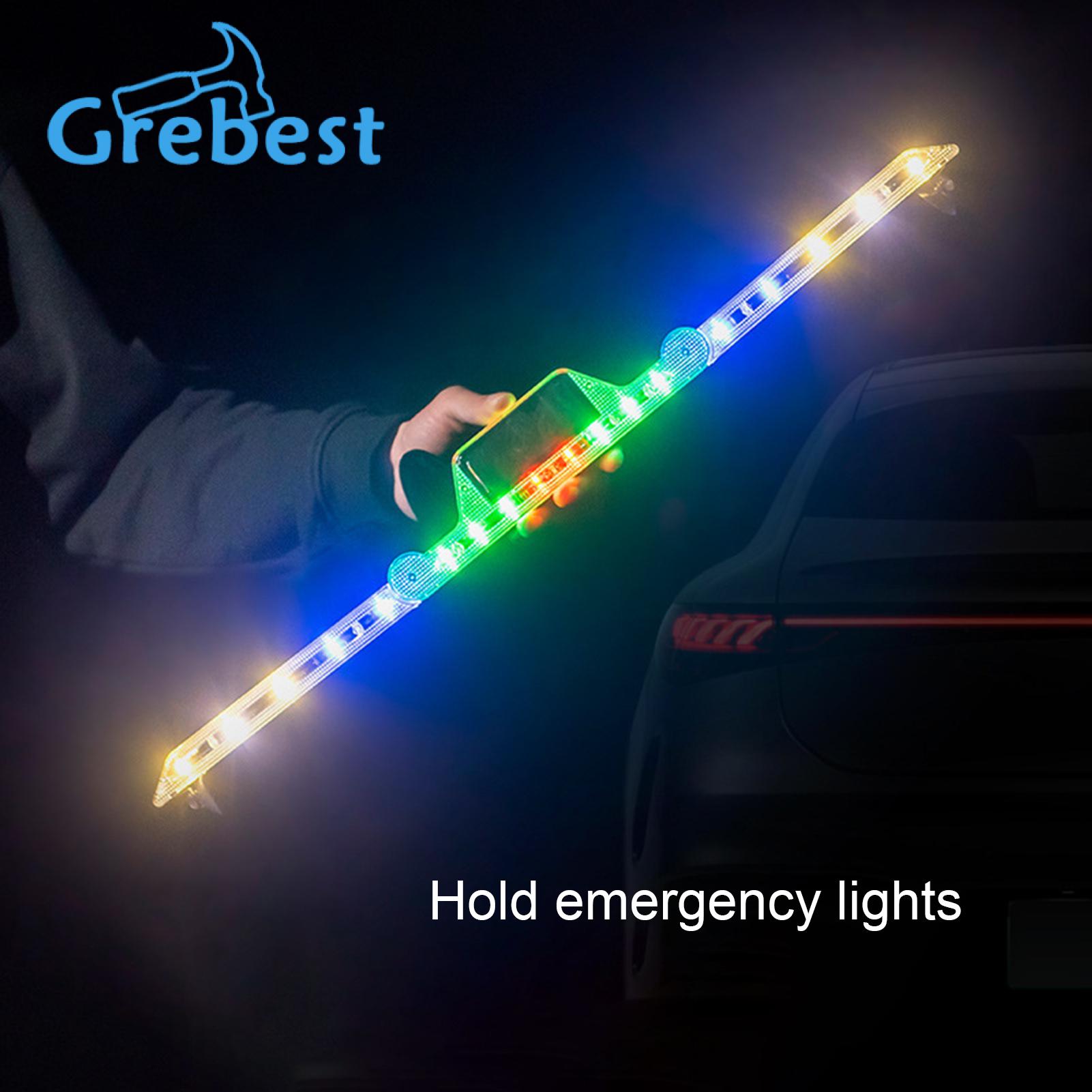 Grebest Vehicle Warning Triangle Light Foldable Parking Safety Triangle Warning Lamp. 