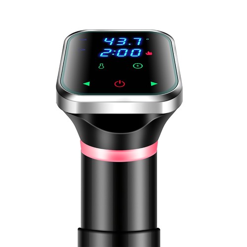 Sous Vide Cooker Machine, 1100W Vacuum Slow Cooker Heater, LED Touch Screen, 25-95 Celsius Temperature Range - US Plug. 