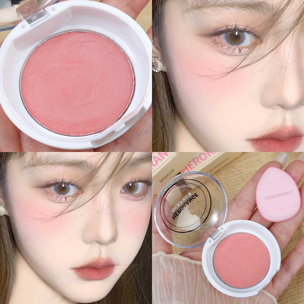 Mochi Poke Cheek Red Mud Natural Matte Soft Mist Monochrome Expanded Color Blush Paste. 