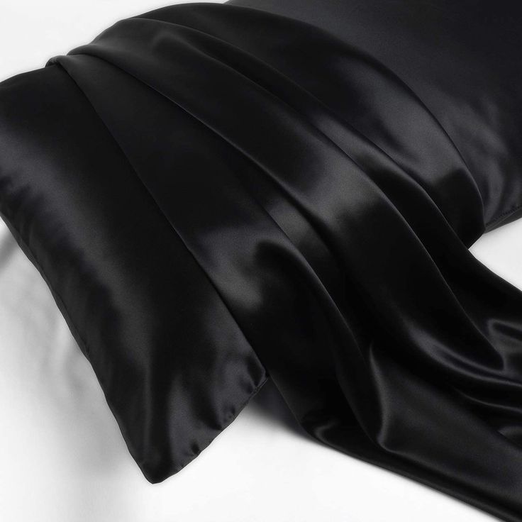 1Pcs Sanci Black Color Satin Silk Pillowcase | 100% Imported Premium Quality | Hair & Skin Care | 18x26