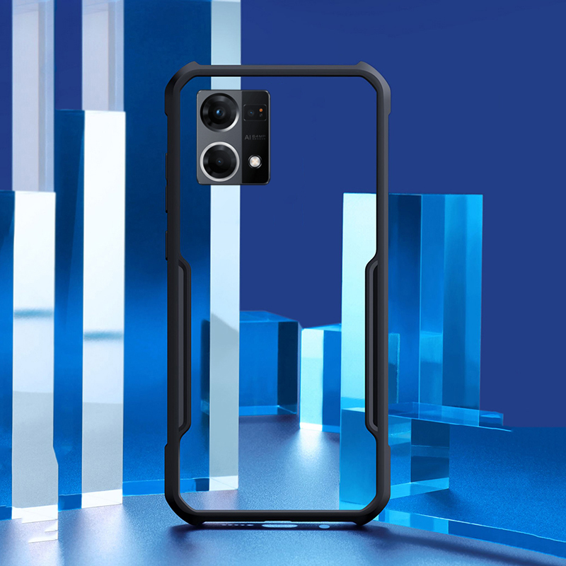 Casinglee for OPPO F21S Pro case Transparent clear Airbag protector Soft Frame Hard Armor Cover Casing hp OPPO F21S Pro 4G Phone case cover. 