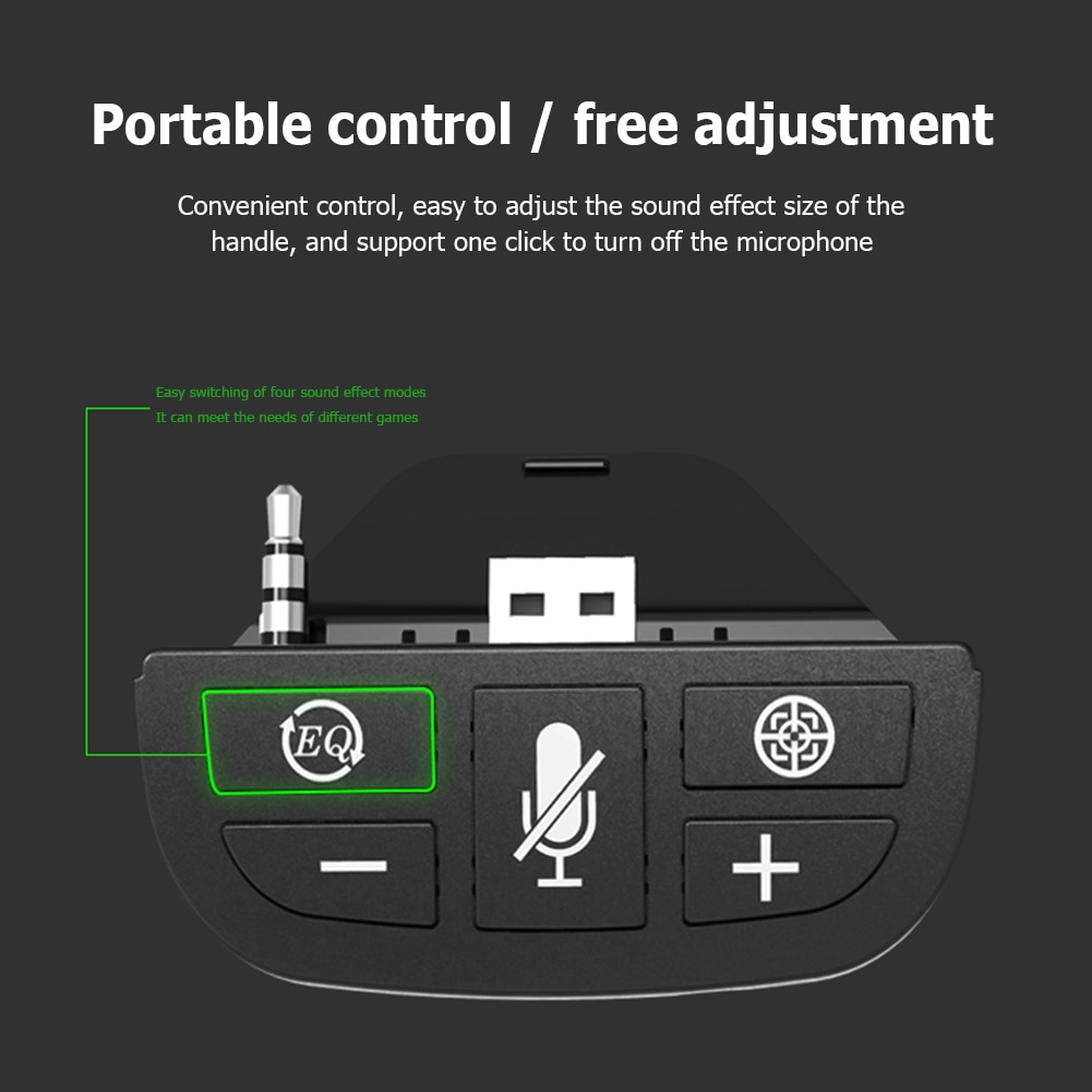 Headphone Game Controller Sound Enhancer for Xbox One S/X/XSX/XSS/ELITE/ELITE2 Gamepad Headset Adapter with 3.5mm Audio Jack. 