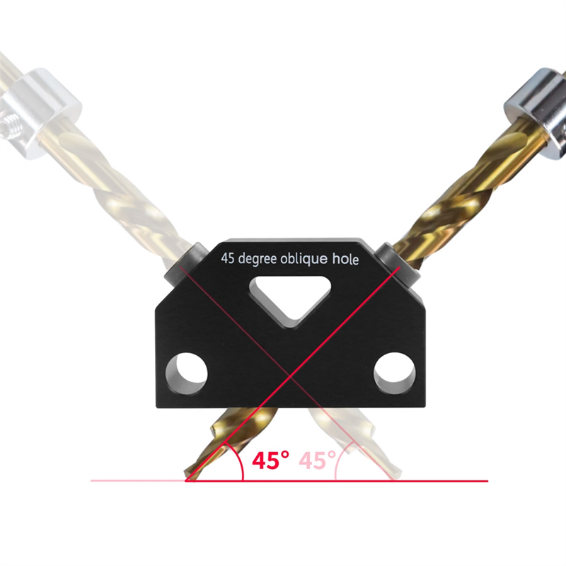 Pocket Hole Jig Set -45° Punch Locator Angle Woodworking Tool Hole Screw Jig Positioner Drilling Dowel Drill Guide Joiner Set Kit. 
