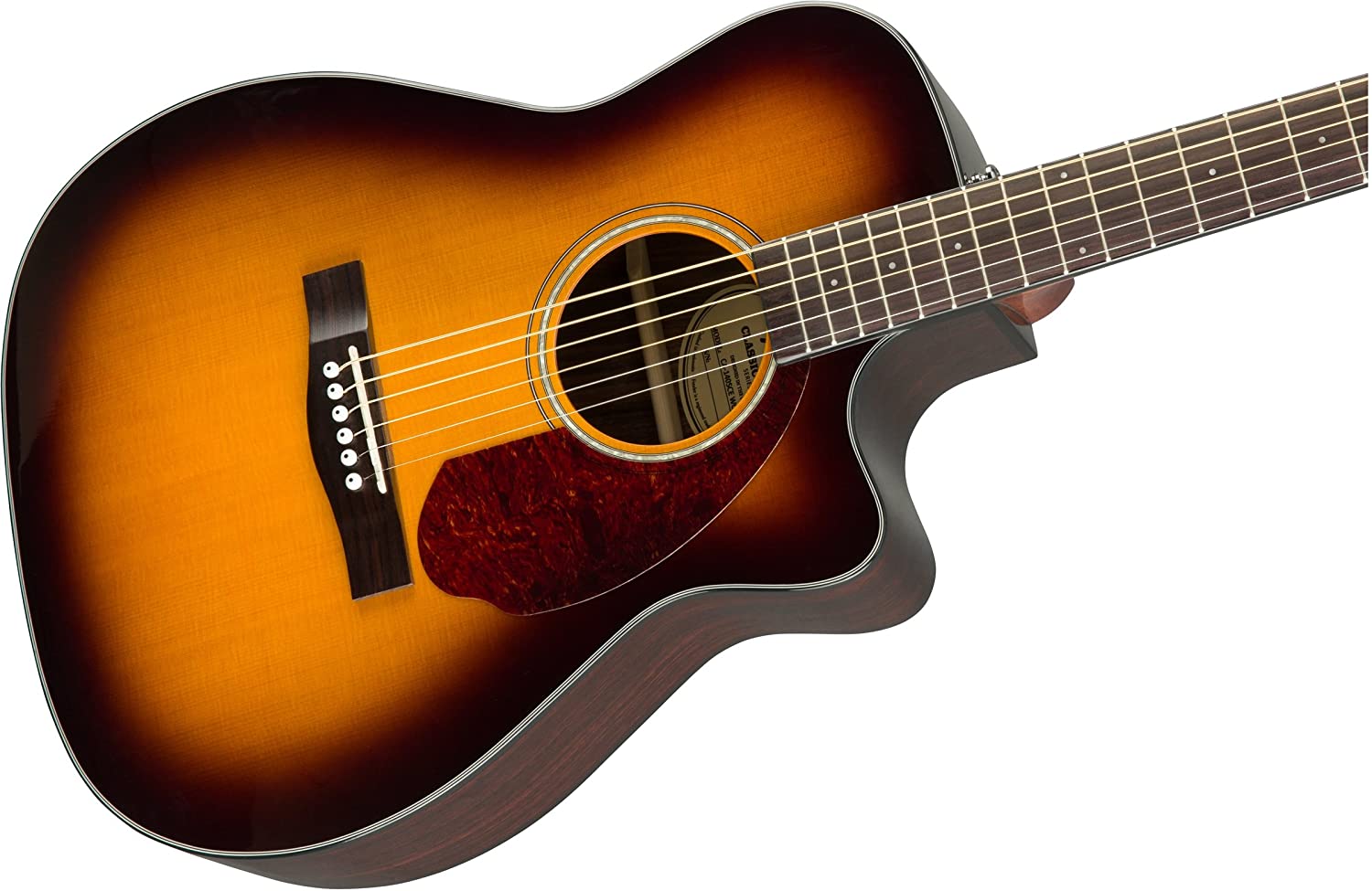 Fender CC-140SCE Acoustic-Electric Guitar with Case - Concert Body Style - Sunburst
