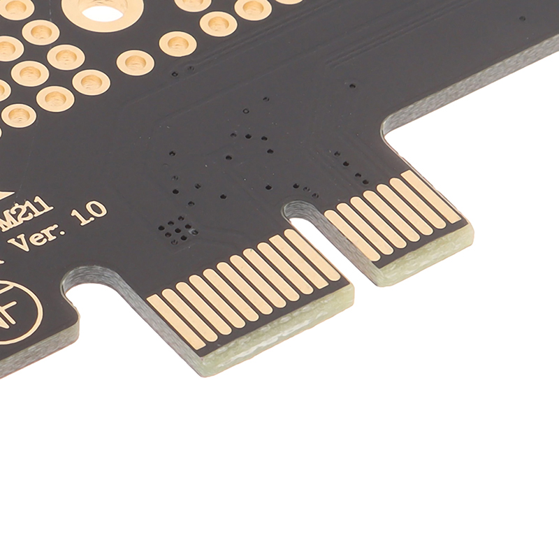 NVMe PCIe M.2 NGFF SSD to PCIe X1 4.0 adapter card with bracket. 