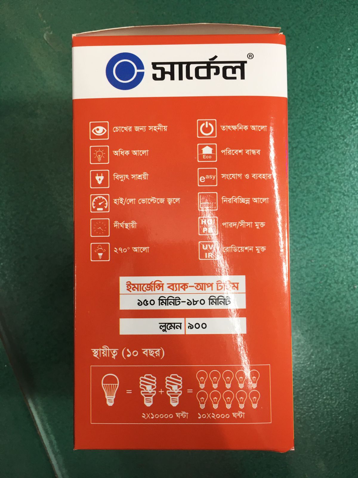 Innovative Appliance - Circle 10 wat AC/DC Backup LED Bulb Emergency White Lamp Power 2 Year Warranty 10 W AC/DC - Professional Quality. 