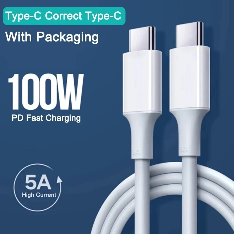 Maerknon 5A USB C to USB Type C Cable for MacBook Pro iPad Quick Charge 3.0 20W/100W PD Fast Charging Wire for Samsung Xiaomi