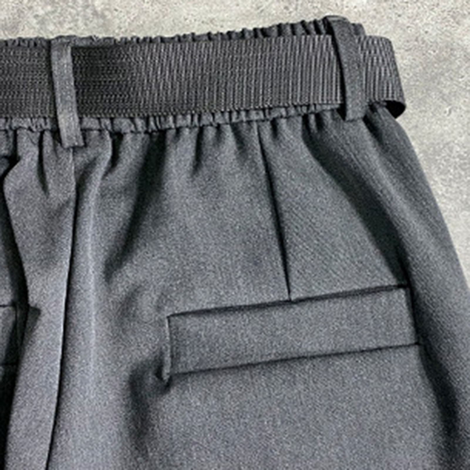 Harem Pants Solid Color Deep Crotch Pencil Pants. 