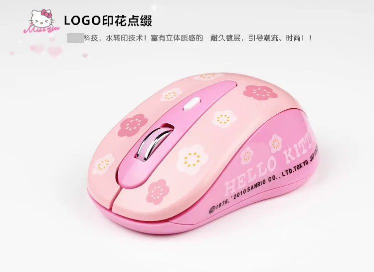 bluetooth mouse mini pc laptops accessories Hello Kitty Wireless Mouse Cute Cartoon Girl Desktop Computers and Laptop. 