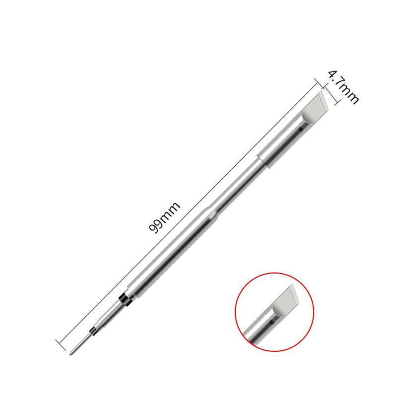1-Piece Soldering Iron Tip Soldering Station Soldering Iron Head Straight Tip Curved Tip Core. 