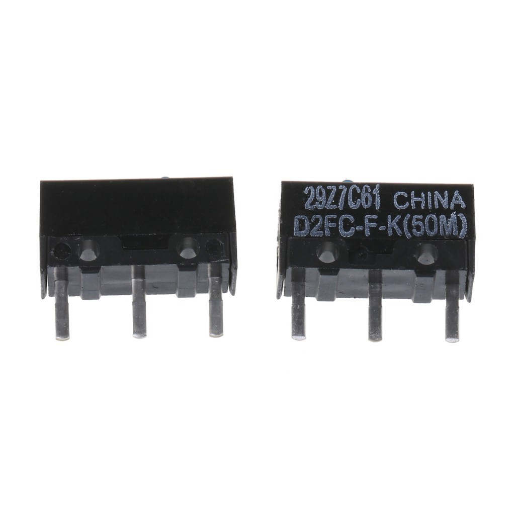 2Pcs OMRON D2FC-F-K(50m) Blue Dot Mouse Micro Switch. 
