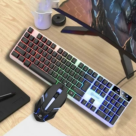 Gearbest T-Wolf V1 Gaming Mouse: Experience Enhanced Gaming With Rgb Backlit And Seven Color Lighting Options. 