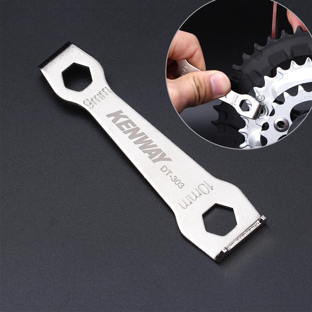 Bicycle Chain Ring Bolts Wrench Chainwheel Dismounting Tool Crankset Chainring Nut Wrench Spanner. 