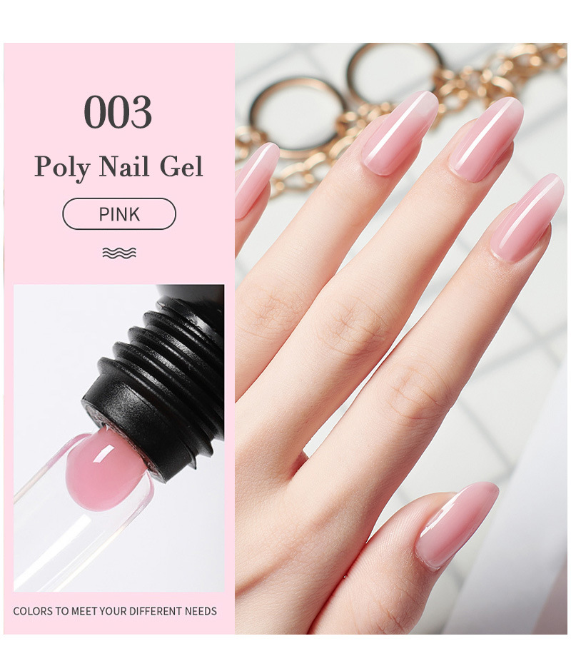 Lanmuiar 11pcs set 3 Color Polygel Nail Kit Nail Builder Kit Nail Extension Kit with UV Lamp Top Coat Base Coat All-in-One for Nail Starter Different Nail Art Ideas DIY Home Manicure. 