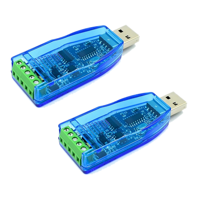 2Pcs USB to RS485 Converter Isolate Module RS-485 Connector Board. 