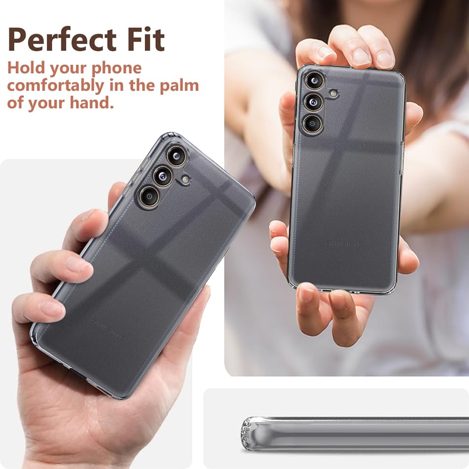 Samsung Galaxy F55 5G  Transparent Soft & Flexible  Mobile Back Cover. 