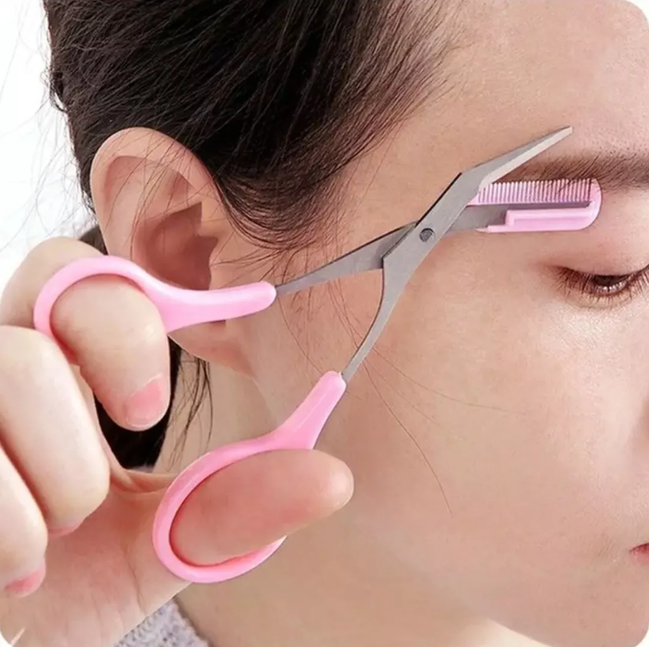 Small Eye Brow Razors Eyebrow Trimming Scissors. 