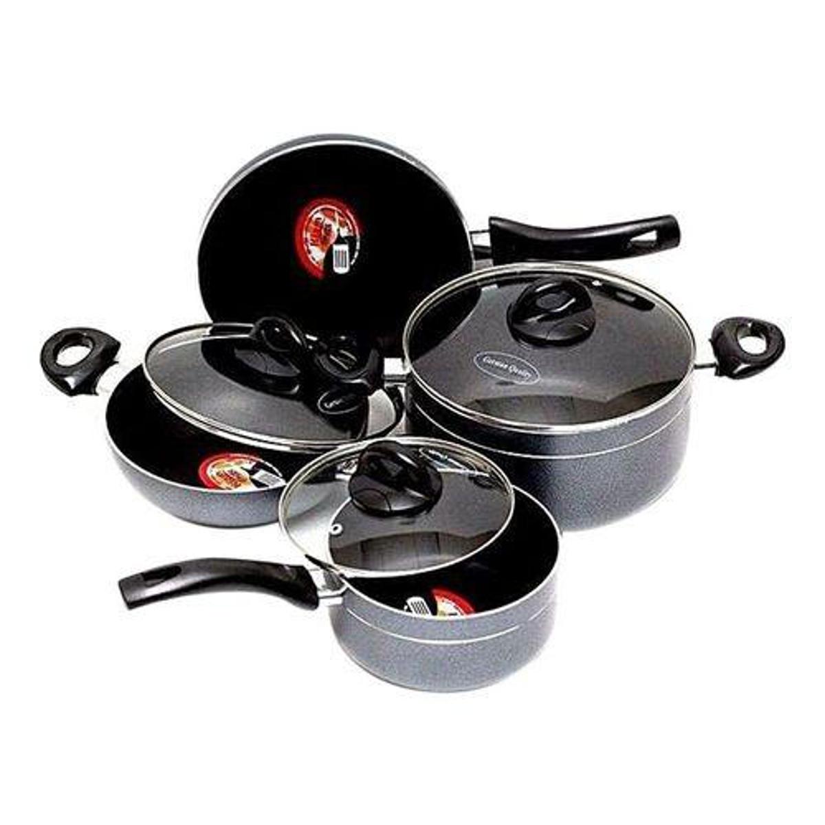 Non Stick 4 Pcs Cookware Set 24Cm – Silver