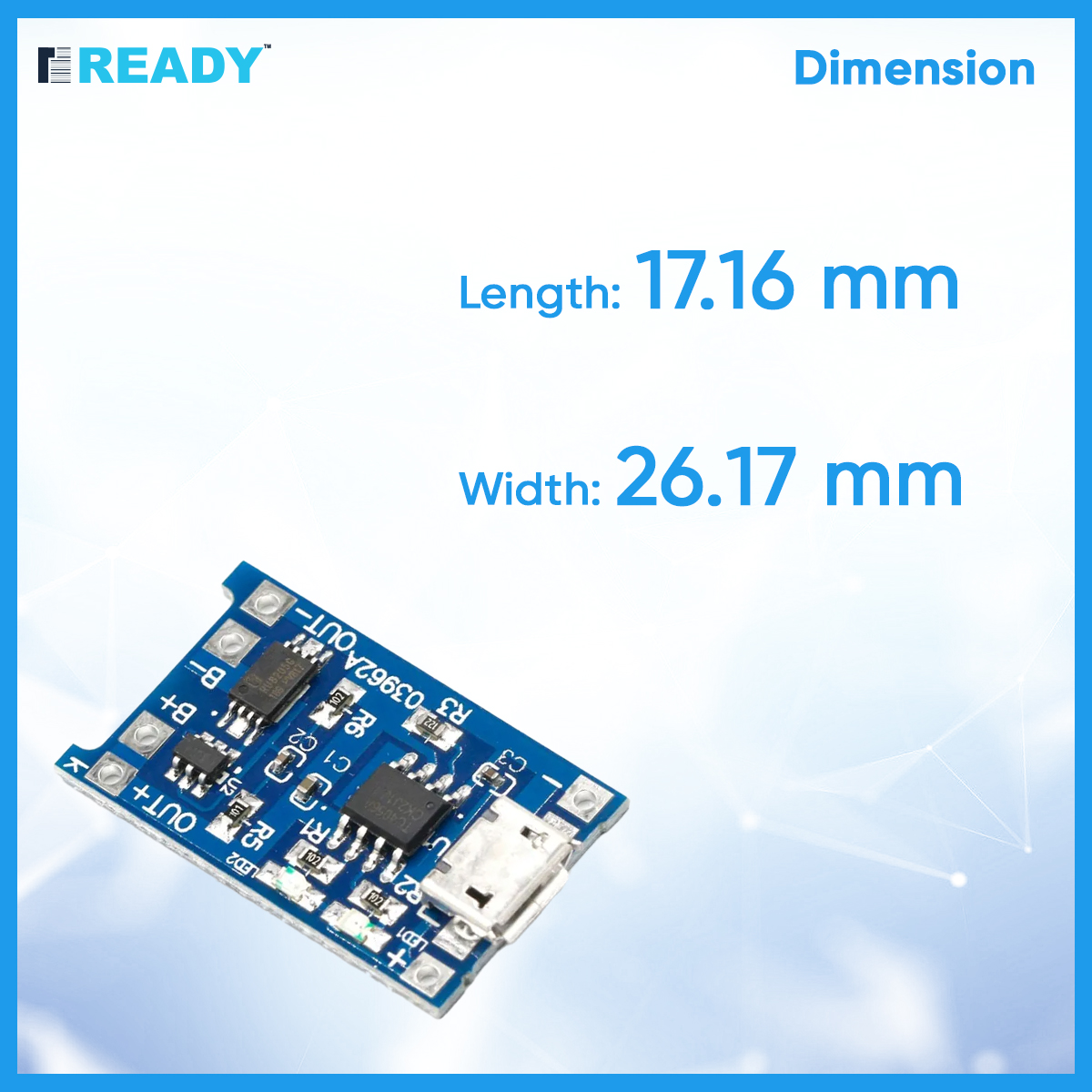 Micro USB 5V 1A TP4056 Lithium Battery Charger Module Charging Board With Protection Dual Functions 1A Li-ion for arduino ( 2pcs COMBO). 