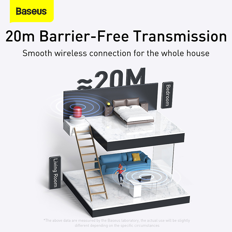 Baseus USB Bluetooth Adapter Bluetooth 5.0 Music Audio Receiver Transmitter For PC Speaker Wireless Mouse USB Transmitter. 