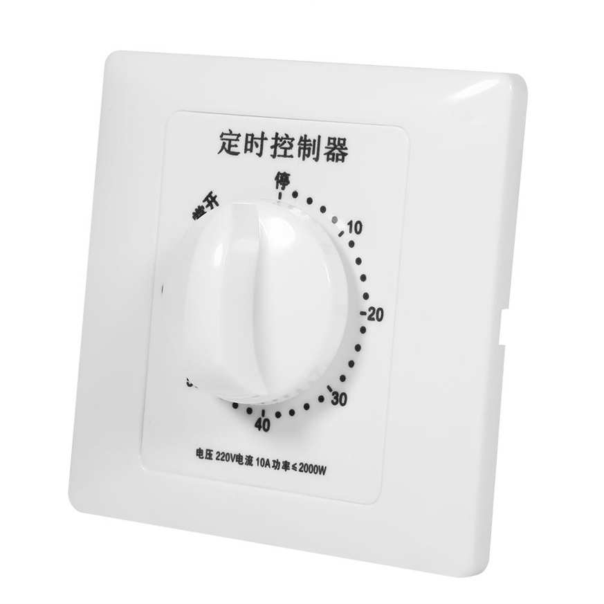 OIMG Timer Switch 220V 30/60/120 Min High Power Pump Mechanical Switch Countdown Control 86 Panel. 