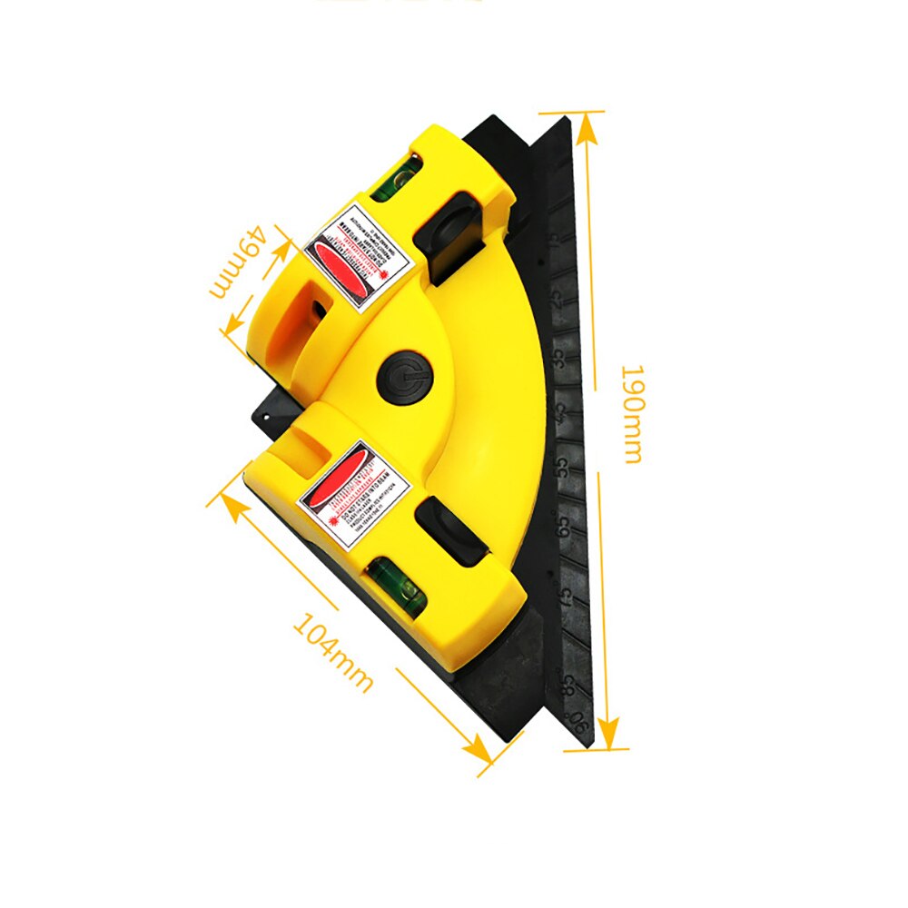 Laser level 90 degree vertical horizontal laser line projection level laser level laser measuring tool tile leveling system. 