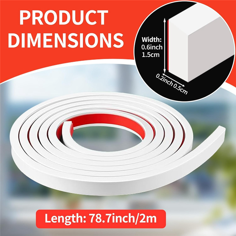JDXHLAU 5 Rolls Total Window Grille Inserts Grid Kit Self Adhesive Peel and Stick Trim Simulated DIY Window Decorative White. 