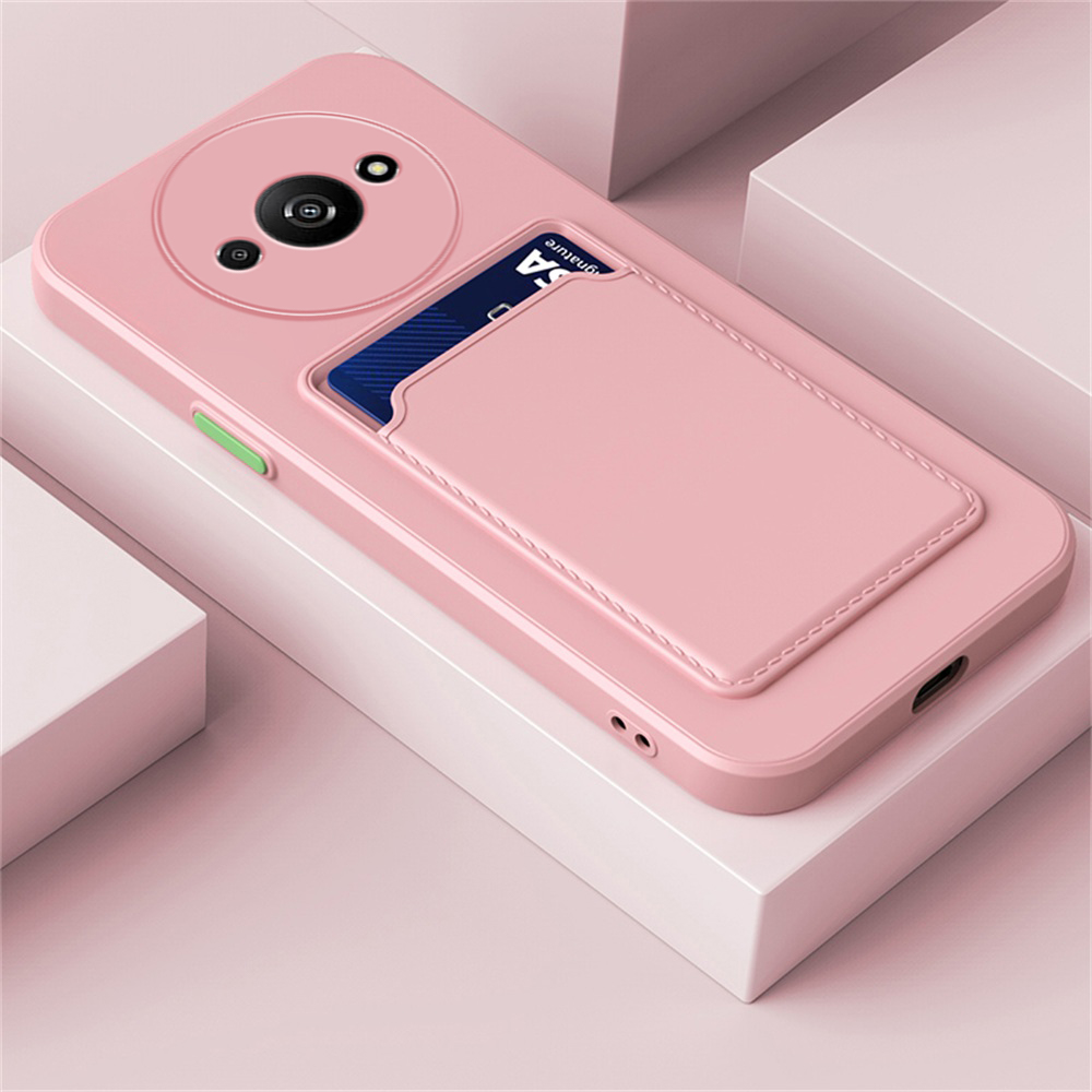 For Xiaomi Redmi A3/Poco C61 Rubik's Cube Card TPU Case for Redmy a3 Poco C61 Solid Color Anti-Fingerprint All-Inclusive Phone Back Cover. 