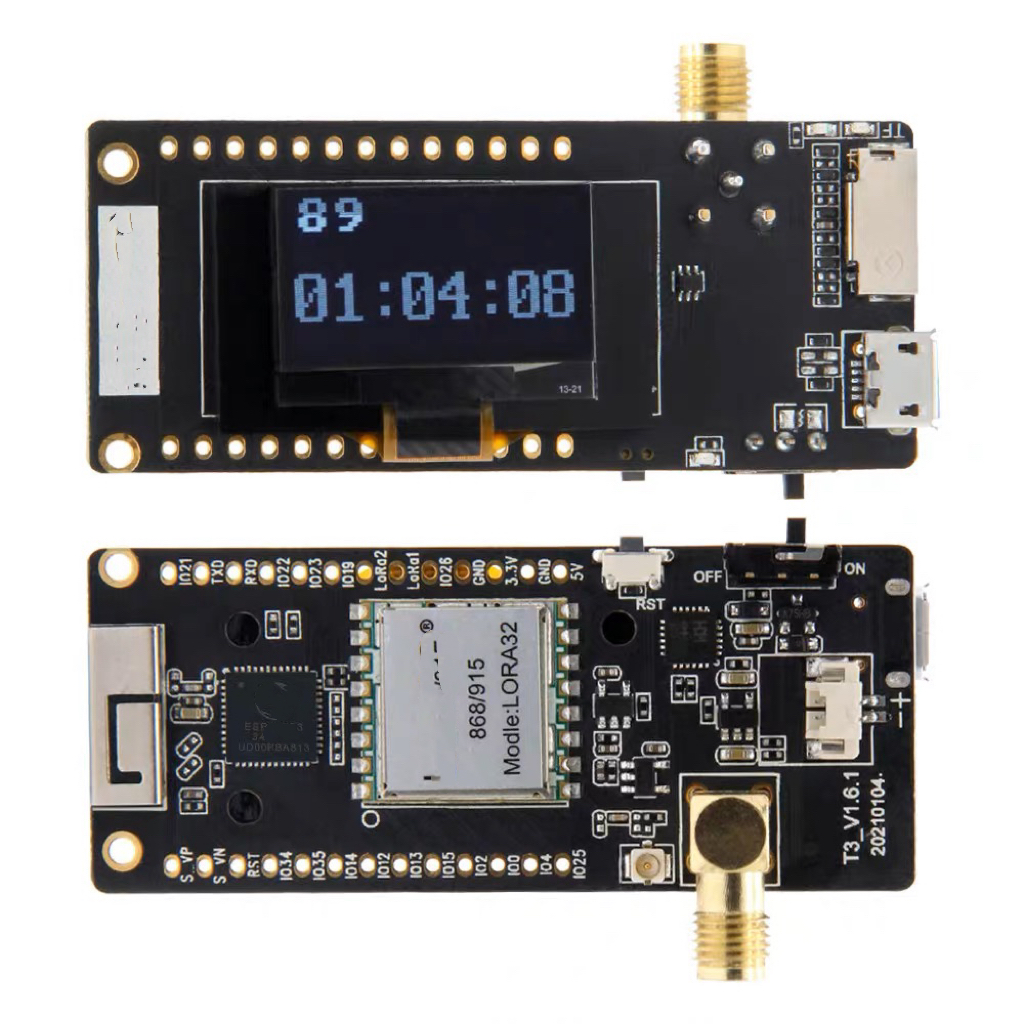 LILYGO® TTGO LoRa32 V2.1_1.6 Version 433/868/915Mhz ESP32 LoRa OLED 0.96 Inch SD Card Bluetooth WIFI Wireless Module ESP-32 SMA. 