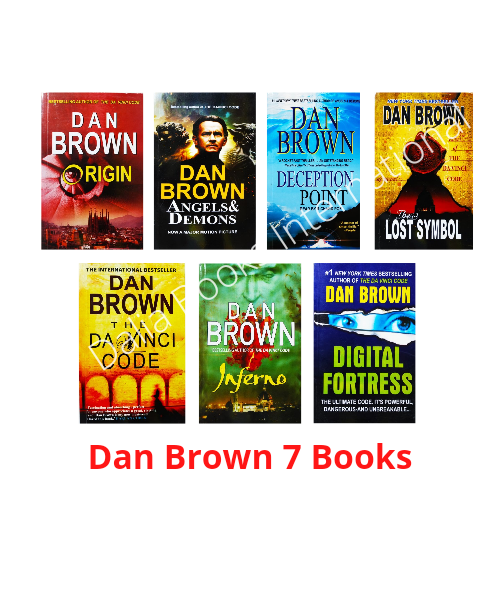 Dan Brown 7 Books Collection ( Origin, Angels & Demons, Deception Point, The Lost Symbol, The Da Vinci Code, Inferno, Digital Fortress ). 