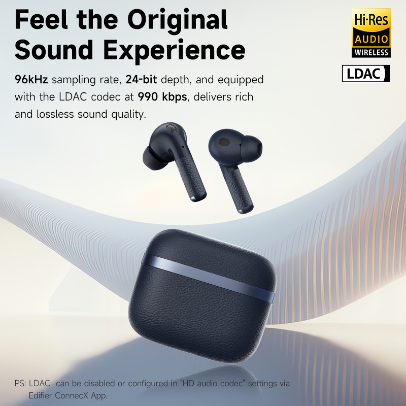Edifier W260NC ANC Noise Cancelling TWS Earphones Bluetooth 5.3 Hi-Res Wireless Headphones with LDAC, 32Hrs, Muliple Connection. 