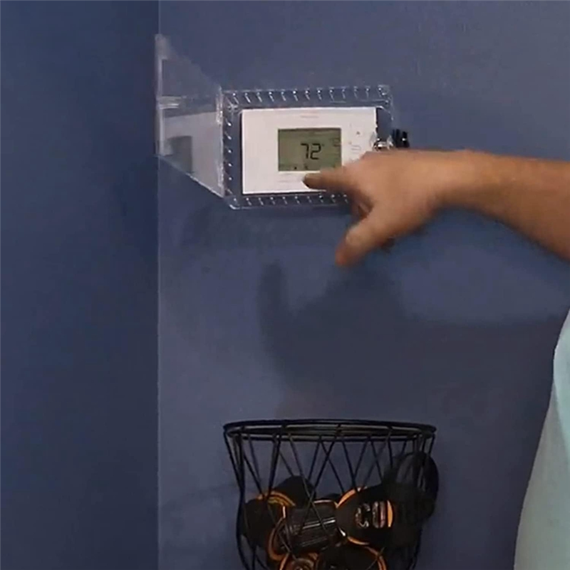 Thermostat Lock Box With Key Universal Thermostat Cover With Lock, Clear Thermostat Guard For Wall. 