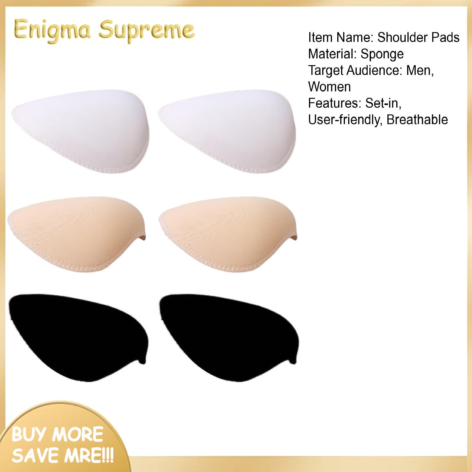 Enigma- Ideal for sloping shoulders, high and low shoulders, round shoulders, narrow shoulders, slumped shoulders, etc. Alternative foam suit shoulder pads add some stylish structure to your favorite outfits and flatter the shape of your shoulders.. 