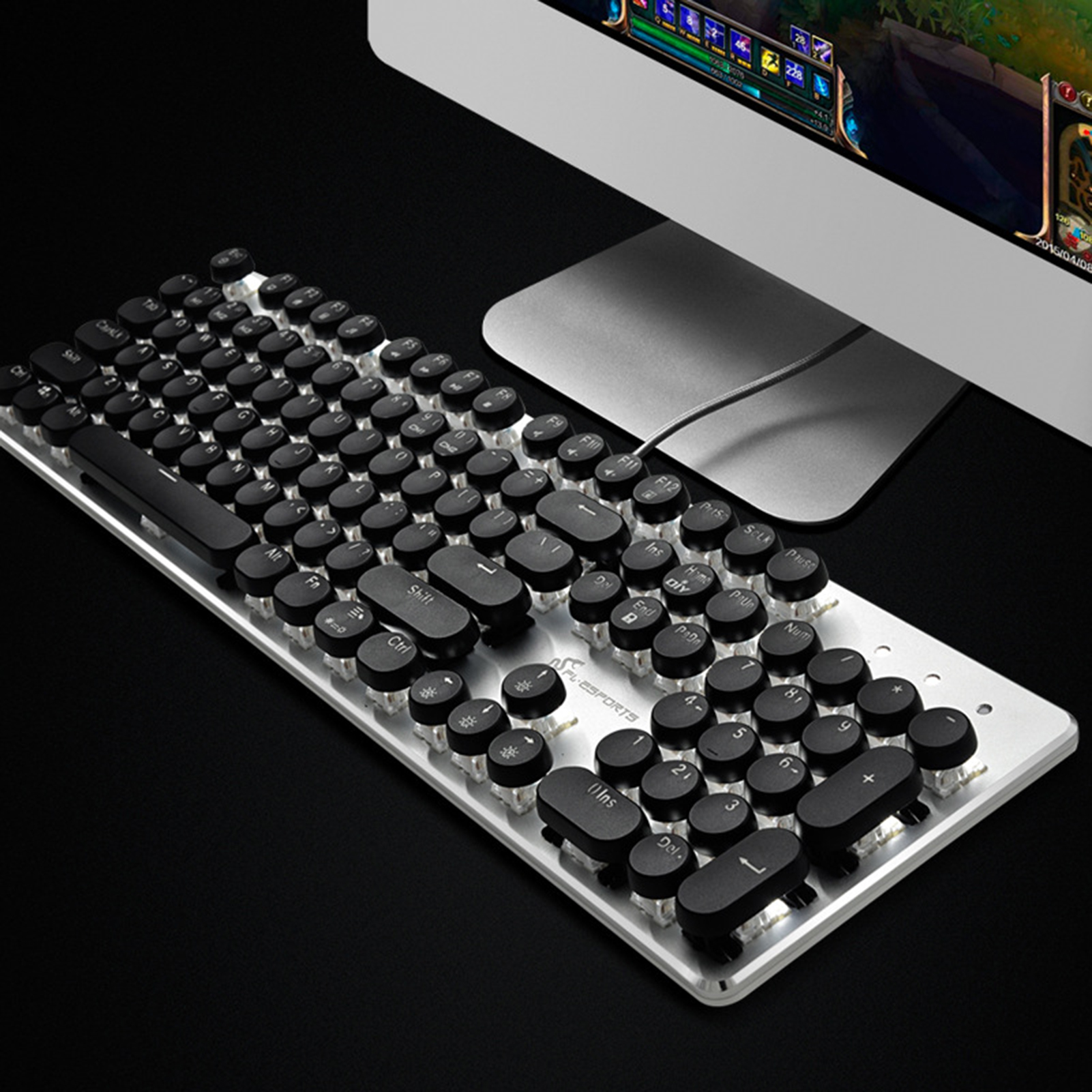 Ethereon Typewriter Keycaps Retro Replacement Mechanical Keyboard Keycaps. 